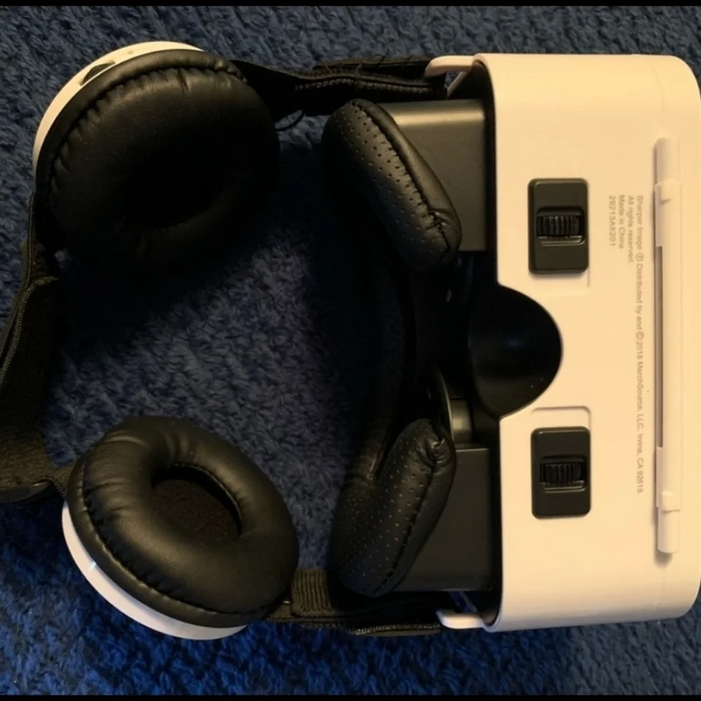 Sharper Image Virtual Reality headset with built-in headphones